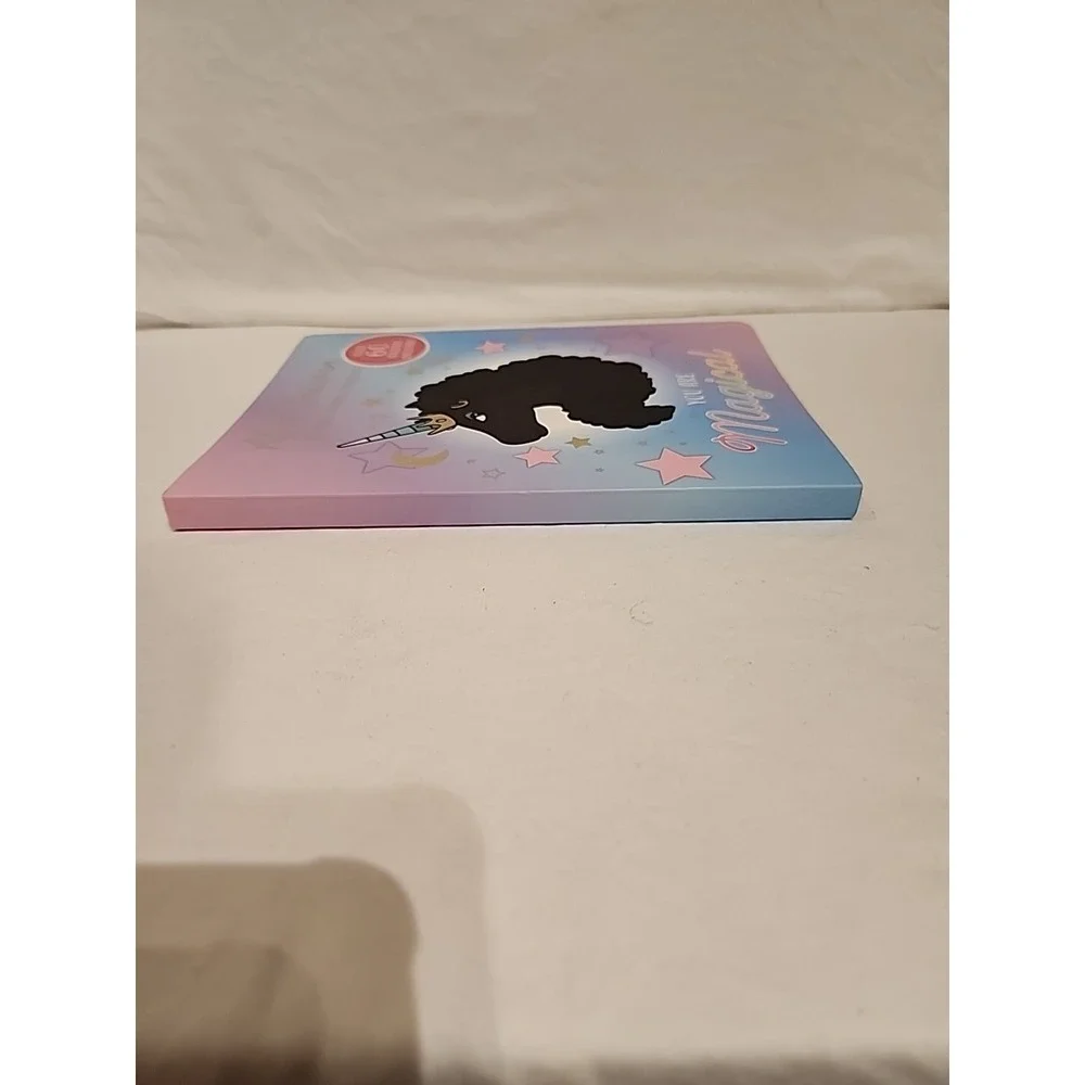 Afro Unicorn You are Unique Lined journal notebook with over 60 stickers